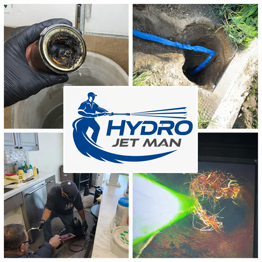 Beverly Hills hydro jetting service by HydroJetMan clearing clogged drains and pipes